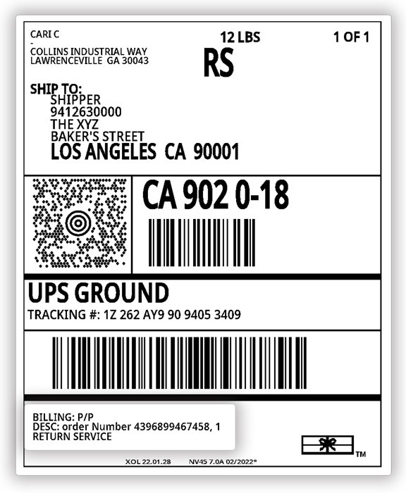 Return label generation